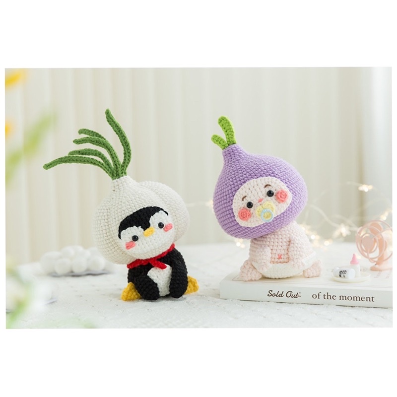 DIY Gói Nguyên Liệu Móc Len Gia Đình Củ Hành 🧅 🏡 🧅 Dễ Thương- Quà Tặng Handmade Tự Làm Ý Nghĩa