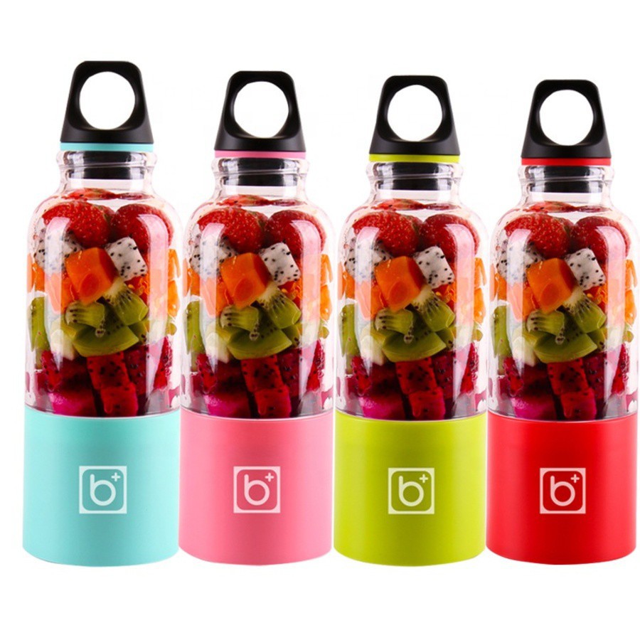 🍍XAY ĐƯỢC ĐÁ🍍 Máy Xay Sinh Tố, Máy Say Sinh Tố Cầm Tay Mini Sạc Pin 4 Lưỡi BINGO JUICER CUP 500Ml