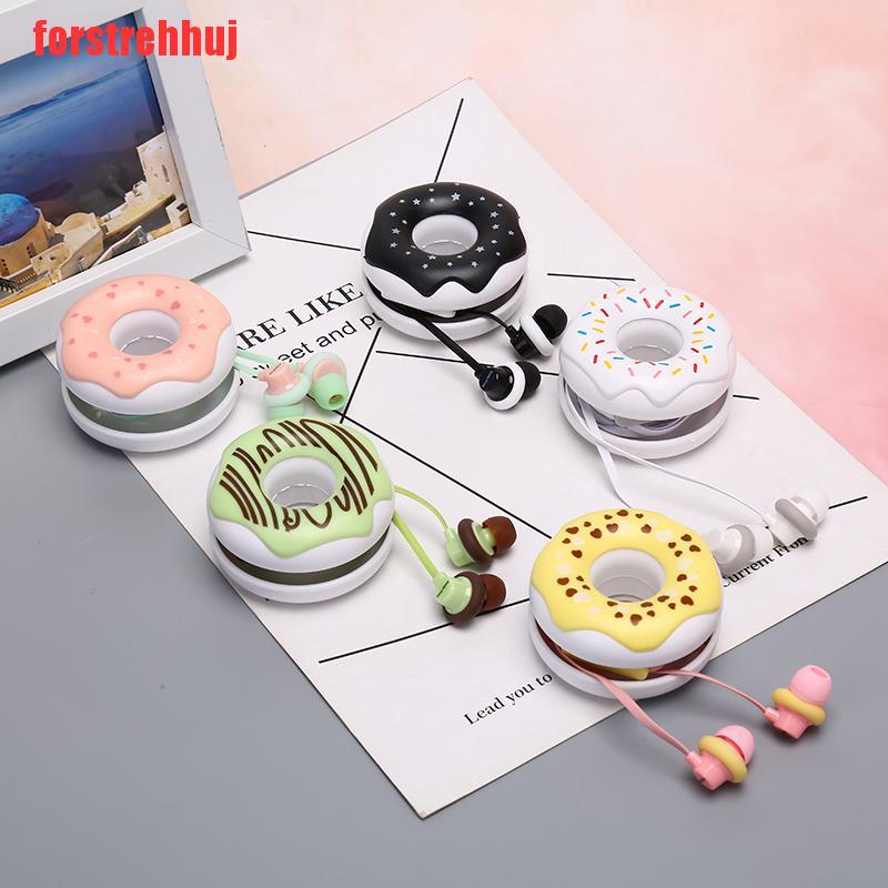 Tai Nghe Nhét Tai Jack 3.5mm Hình Bánh Donut Dễ Thương | BigBuy360 - bigbuy360.vn