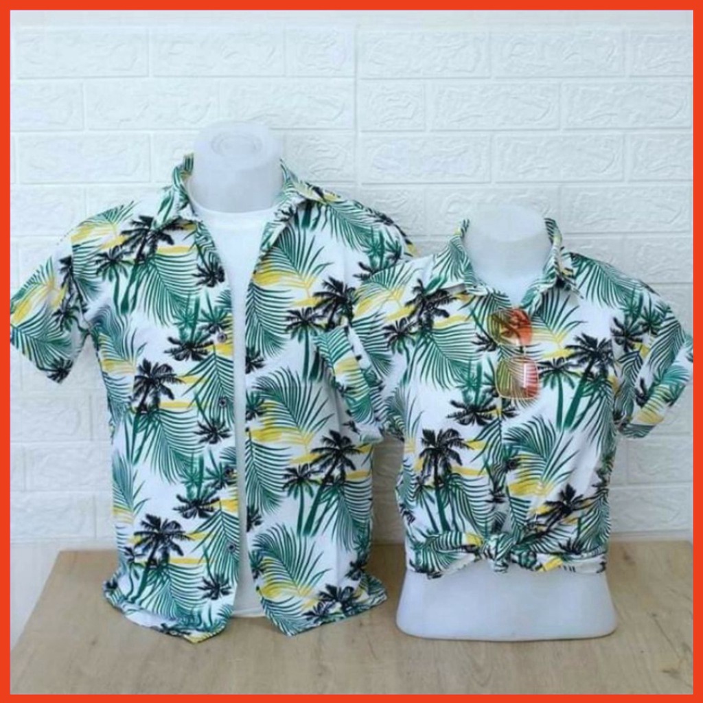 🏄‍♂️ Áo Sơ Mi Hoa Quả Hawaii, Áo Hoạ Tiết Nam Nữ Đi Biển, đi chơi Team buiding.