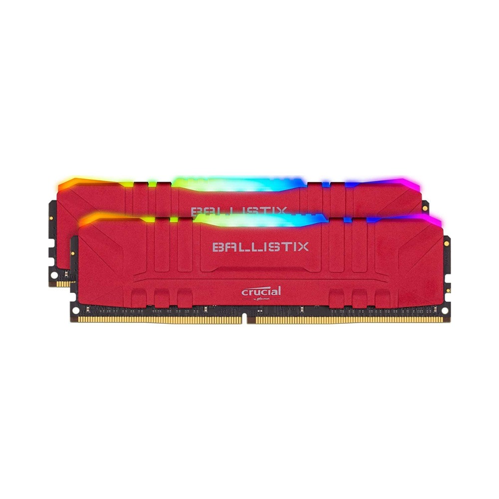 Ram PC Crucial Ballistix Gaming RGB 16GB 3200MHz DDR4 (8GBx2) BL2K8G32C16U4