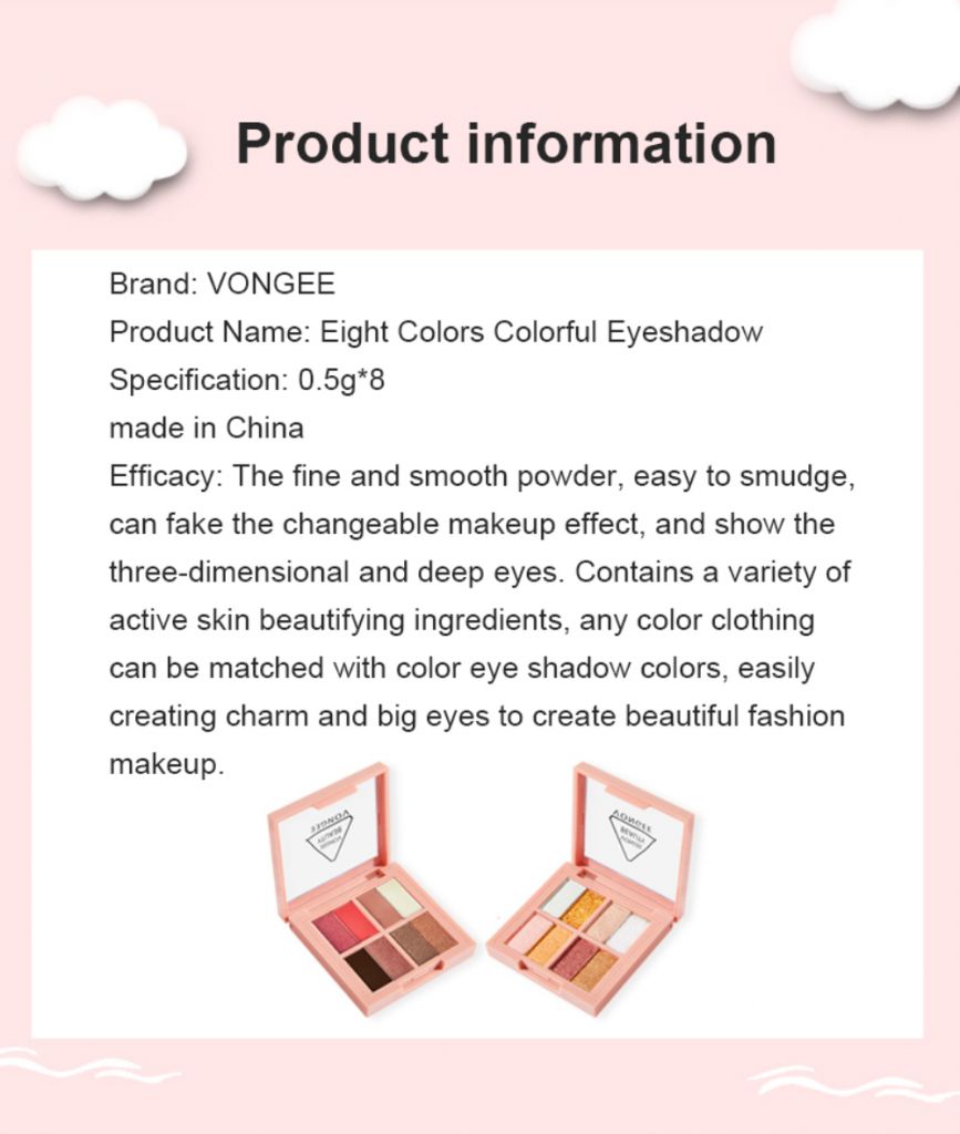 Bảng Phấn Mắt Mini 8 Màu Sắc Tông Lì/Hiệu Ứng Ngọc Trai Tự Nhiên | BigBuy360 - bigbuy360.vn