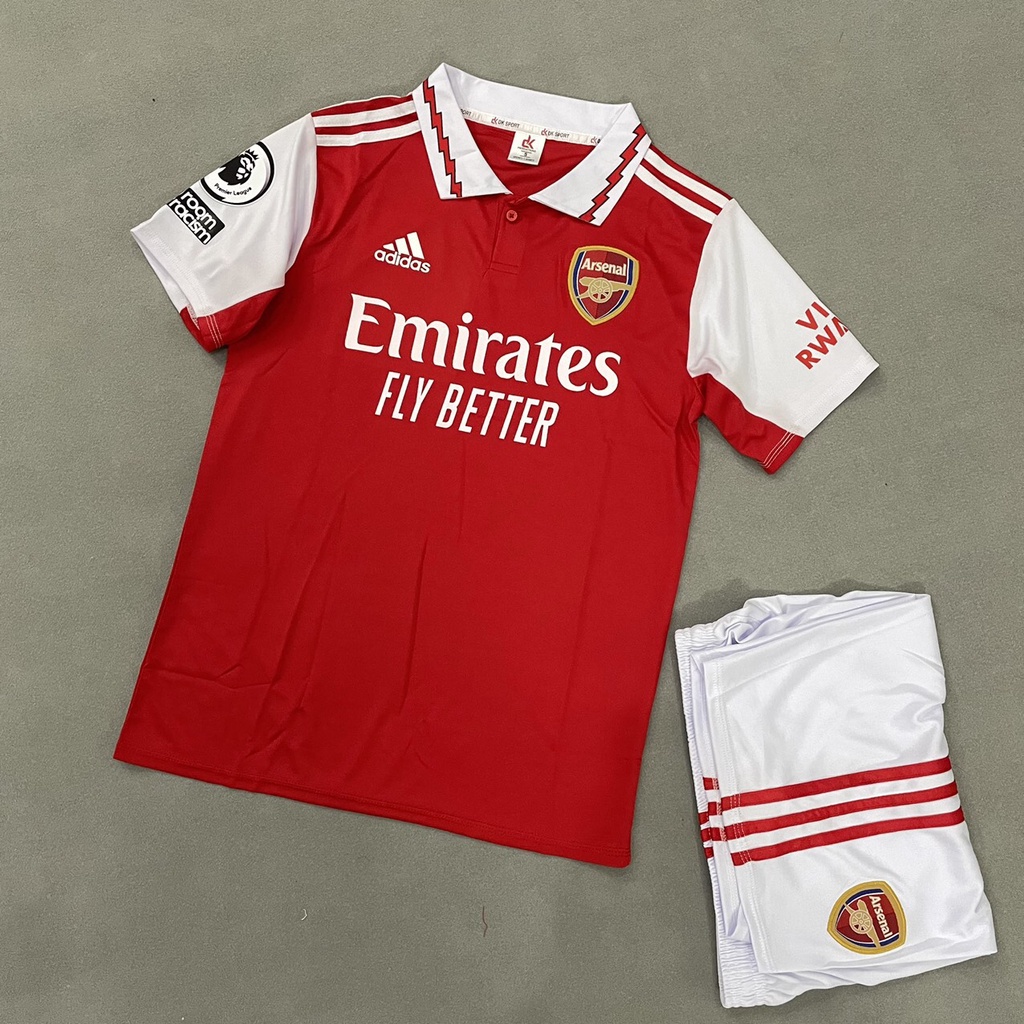 Bộ quần áo đá banh Arsenal Đỏ sân nhà FLG NoRoom 2023