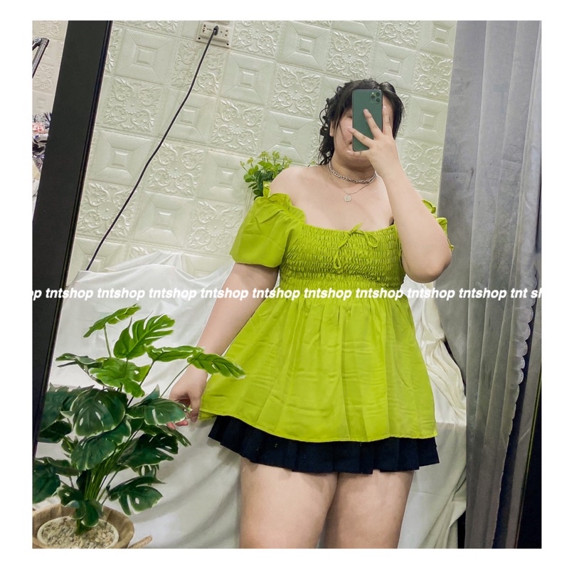 Áo Xoè Nhún Bigsize 60-90kg. Ảnh TNTshop 100%