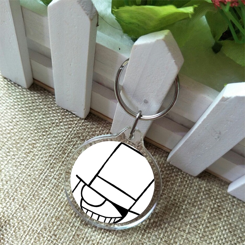 ( Tròn ) Móc treo chìa khóa mica Kaito Kid xinh xắn