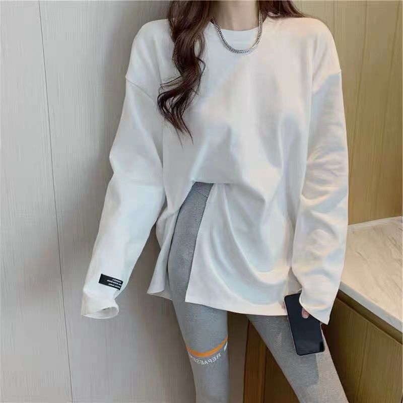 Jiashucheng Áo Nỉ Dài Tay Xẻ Tà Phong Cách Đức Thời Trang