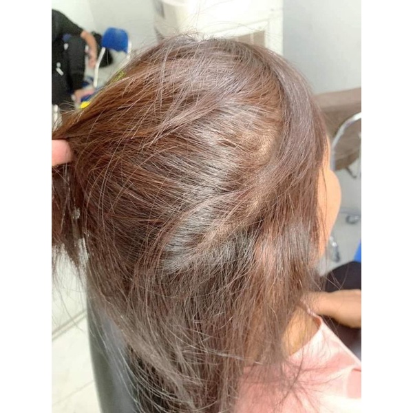 Nhuộm nâu ăn bạc cặp 500mlx2. ăn bạc mùi thơm không cần pha chế