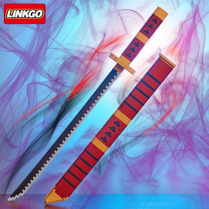 Mô hình đồ chơi kiếm roronoa Zoro trong one piece lắp ráp rèn luyện trí thông minh  onepiece linkgo.