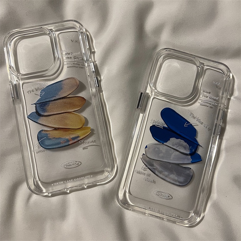 Ốp Điện Thoại tpu acrylic Trong Suốt Hình Đám Mây Cho iphone 7 8 plus x xs xr 11 12 13 14 15 plus max pro