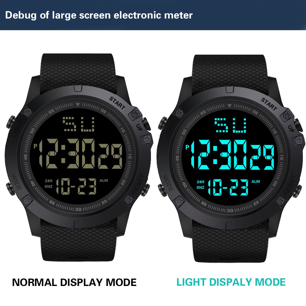 Đồng hồ nam chính hãng thể thao điện tử bền bỉ chống nước đa chức năng D-ZINER K08