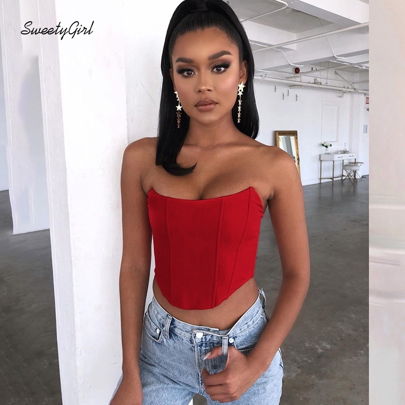 Áo ống màu sắc ngọt ngào quyến rũ thích hợp cho nữ