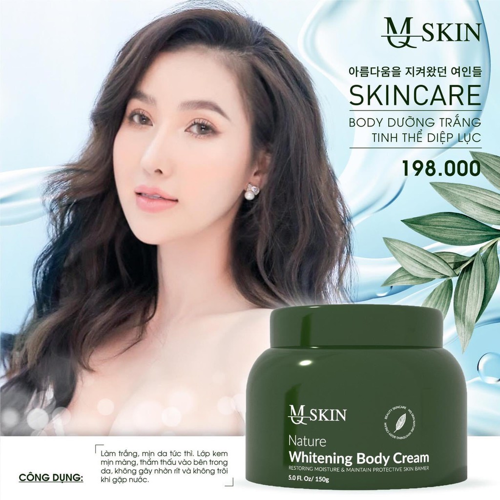 Tặng kèm 3 mặt nạ - Body Diệp Lục Mq Skin