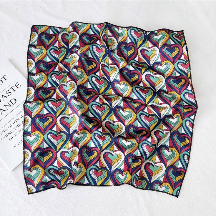 Khăn turban satin vuông size 48*48cm mẫu mới 2020