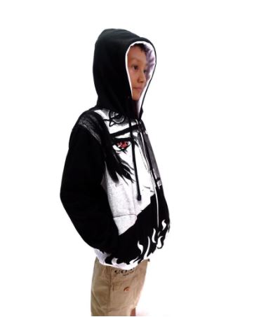 Áo Khoác Hoodie In Họa Tiết Hoạt Hình Naruto Uchiha Sasuke Mangekyou Sharingan Sasuke Cho Bé