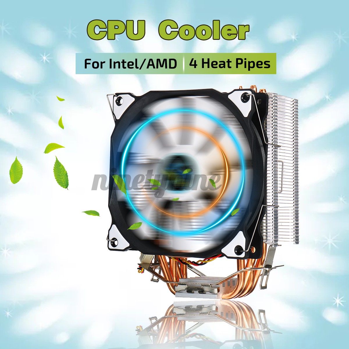 CPU Cooler 3Pin 4 Heatpipes 120mm Fan CPU Cooling For LGA 775/115X//1366 and AMD