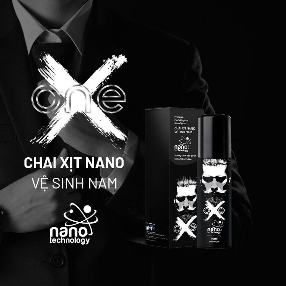 Chai Xịt Vệ Sinh Nam Giới ONEX Nano Bạc 40ml - Chính Hãng Aht - Khô tự nhiên không cần rửa nước