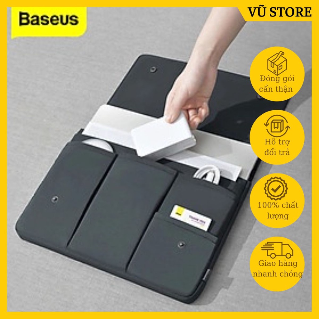 Túi chống sốc, chống thấm nhỏ gọn Baseus Basics Series 13/16 inches dùng cho Tablet/ Macbook/ Laptop và phụ kiện