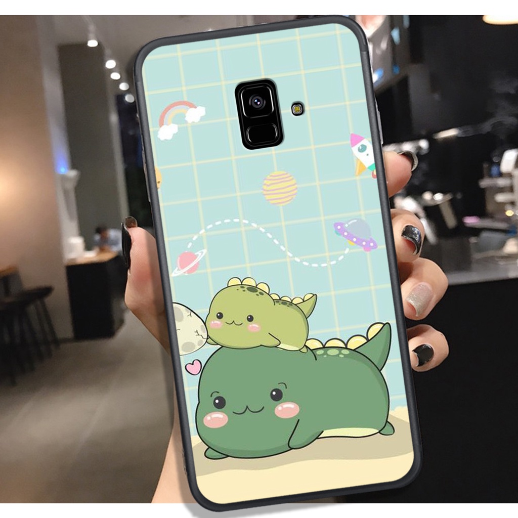 [HOT]ỐP SAMSUNG A6 2016 - A5 2018 - A8 2018 - J6 2018 , IN HÌNH KHỦNG LONG CHIBI SIÊU DỄ THƯƠNG.