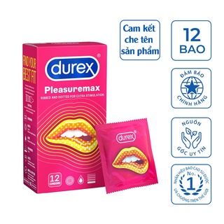 Bao cao su Durex Pleasuremax 12 bao