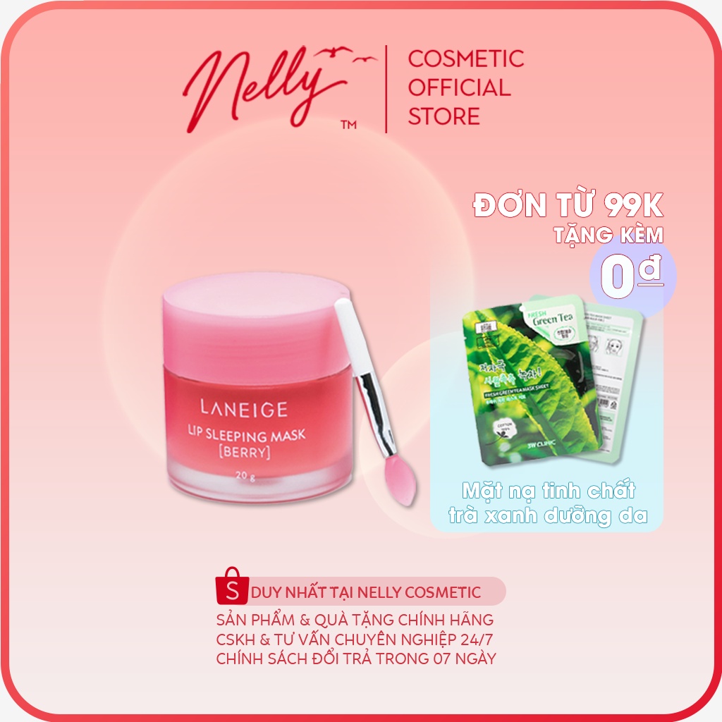 [❤️SIÊU KHUYẾN MÃI❤️] Mặt nạ ngủ cho môi Laneige 20g Lip Sleeping Mask, Mặt nạ ngủ môi Laneige