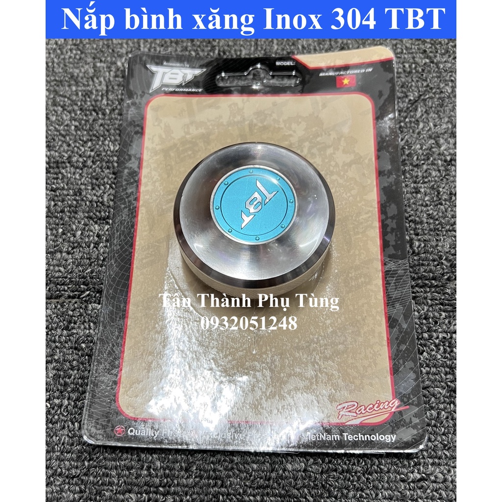 Nắp bình xăng Inox 304 TBT gắn nhiều xe