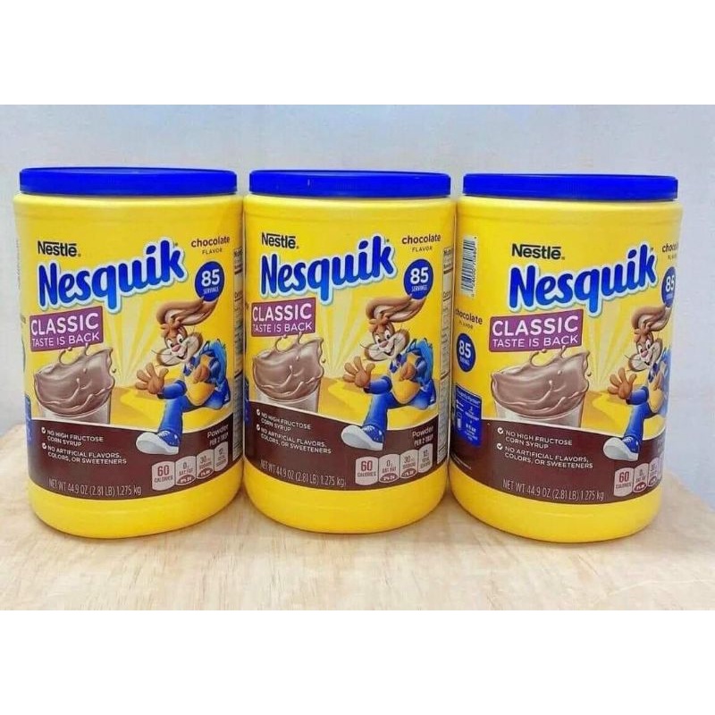 Bột Cacao Nestle Nesquik Chocolate Powder Mỹ 1,275kg