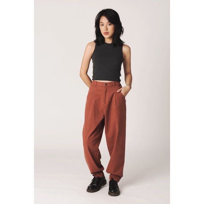 Quần Kaki Nữ BOO Dáng Rộng Slouchy Phong Cách Hàn Quốc Nữ Tính