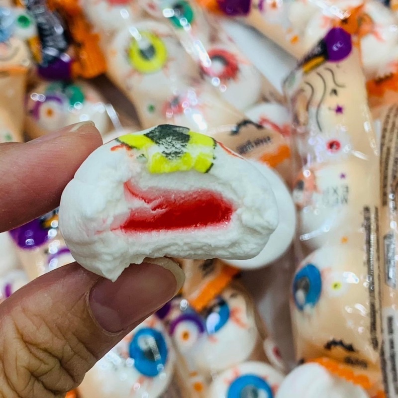 Kẹo Mashmallow con mắt Halloween Thái