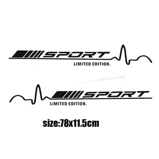 Tem dán cửa xe ô tô Sport (trắng)