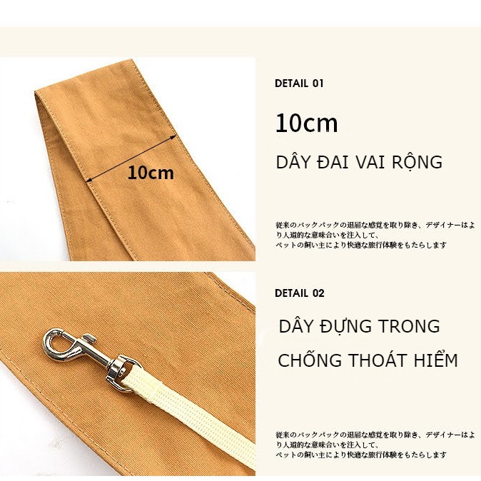 Túi đeo chéo đựng thú cưng đi chơi