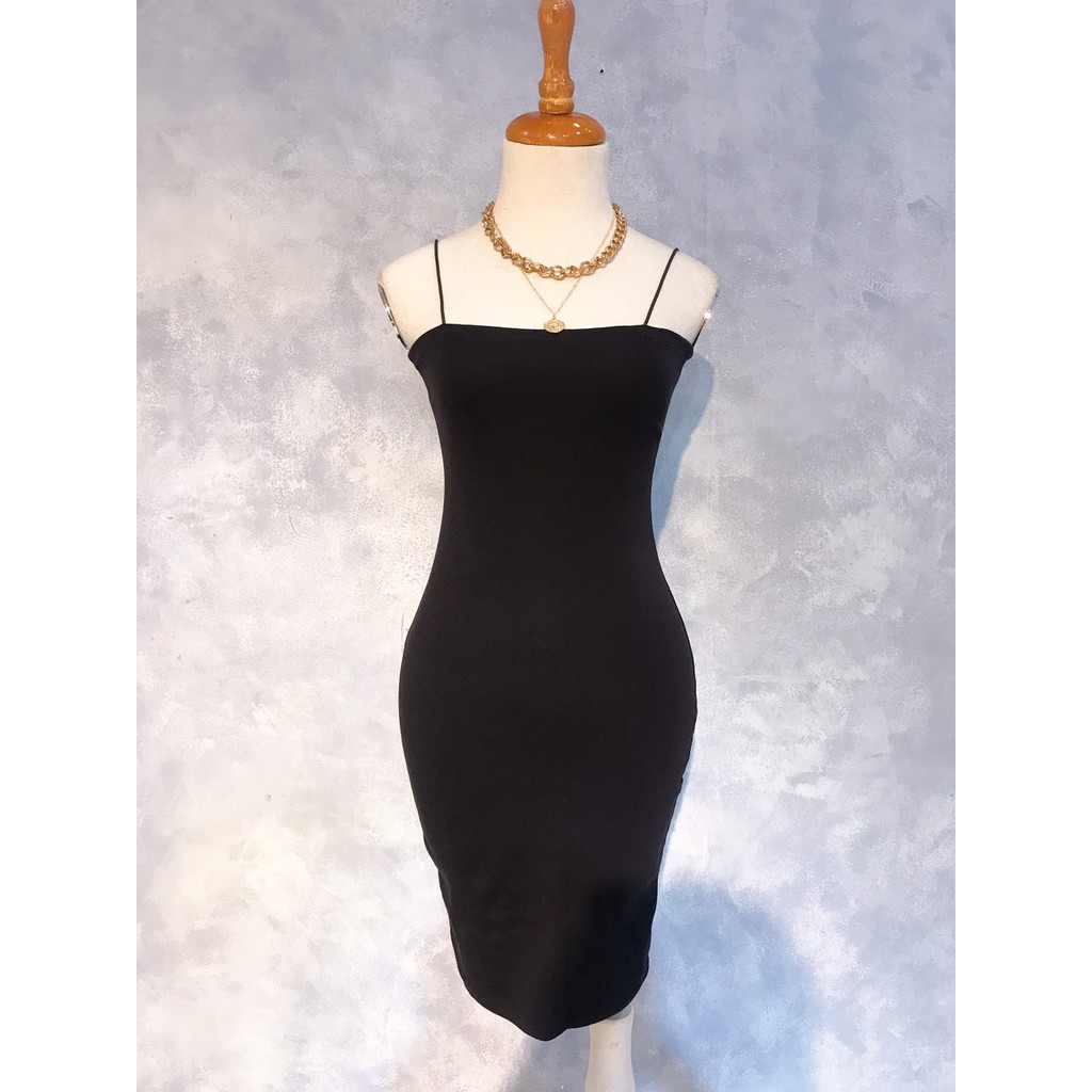 Đầm body 2 dây thun lụa dày "ĐẦM THUN 2 DÂY" | BigBuy360 - bigbuy360.vn