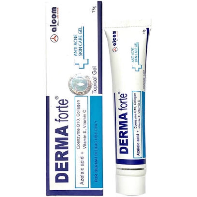 Alcom Derma Forte Anti Acne Skin Care Gel (giúp làm giảm mụn &amp; mờ thâm, dưỡng da sáng mịn đều màu)