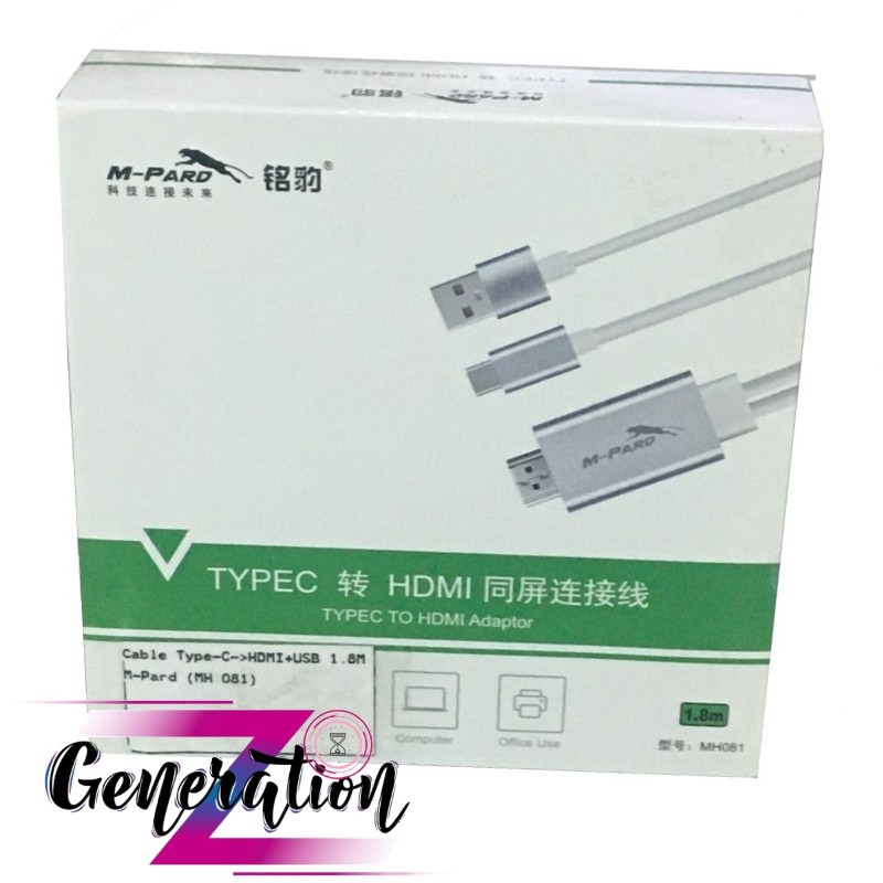 Cáp chuyển USB Type C ra HDMI M-Pard MH 081 BH 6 THÁNG