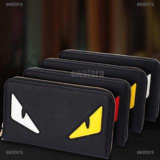 👗KIỀU DIỂM👗 Fendi Little Monster Eyes Anime Clutch Wallet Long Leather Card Holder Purse