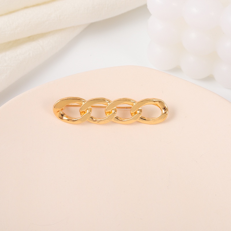 Chuỗi trâm cài áo QIHE JEWELRY màu vàng bạc bằng kim loại phù hợp làm trang sức cho nam nữ