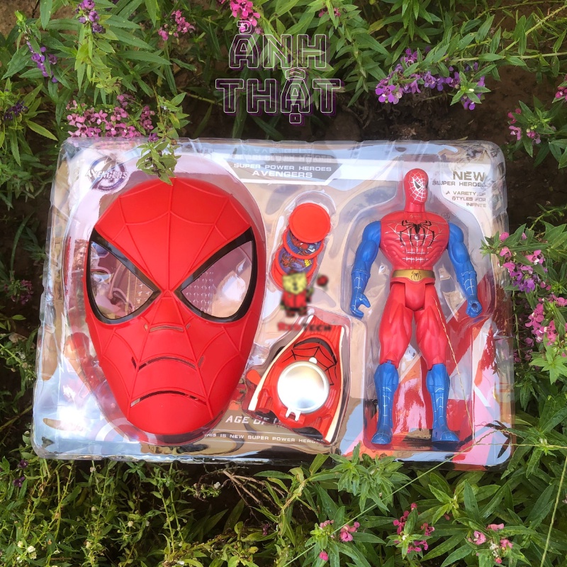 Mặt nạ trẻ em, đồ chơi nhập vai siêu anh hùng Marvel 3 in 1 Redtech.