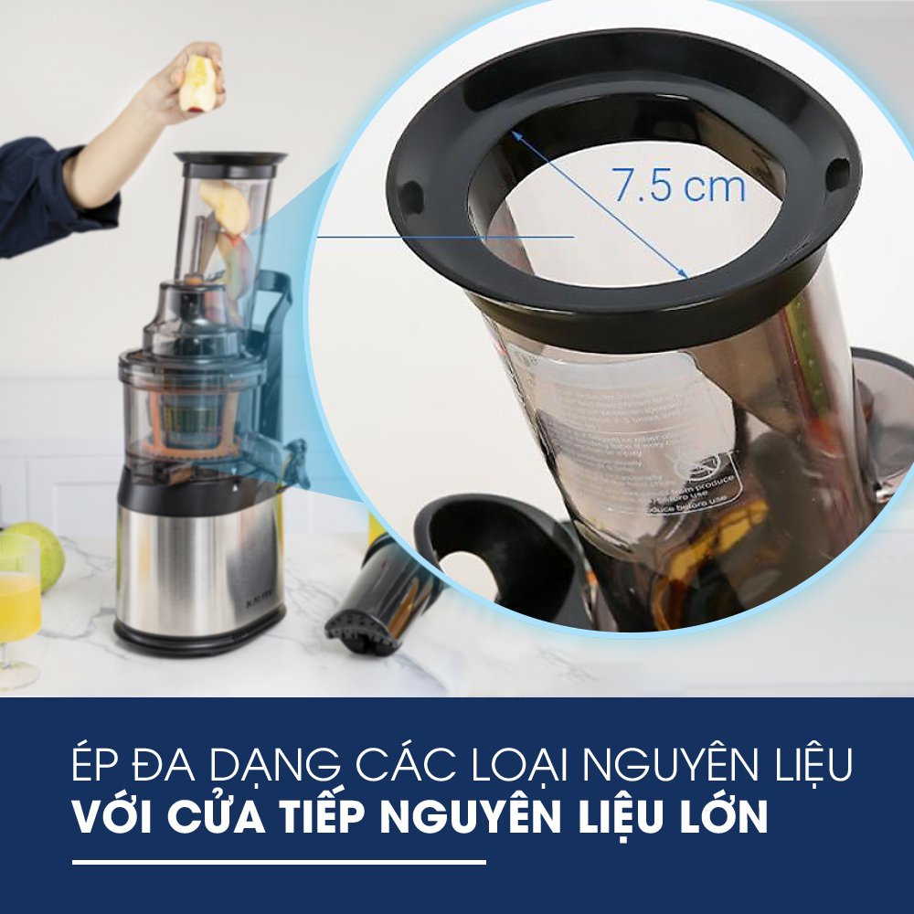 Máy ép chậm Kalite KL565 công suất 240W ép trái cây rau củ quả kiệt bã kèm lưới làm kem