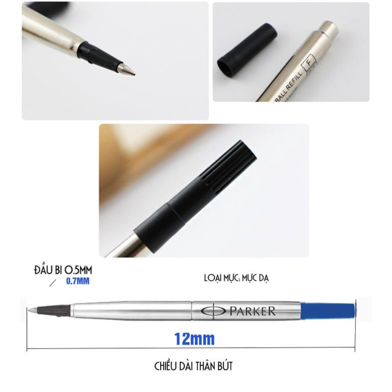 Ruột bút ký dòng parker 0.5mm , 0.7mm  mực dạ Rollerball refill  Minh House