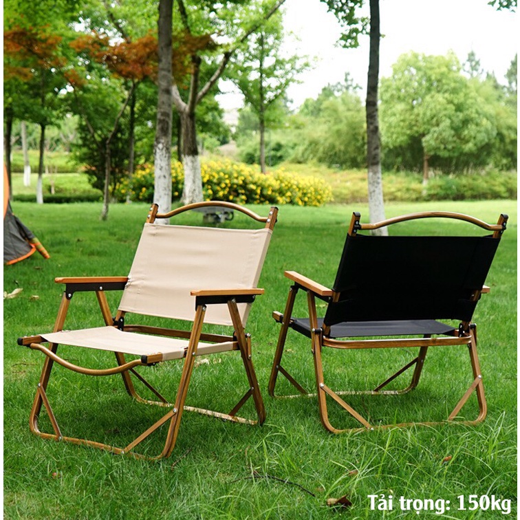 Ghế Dã Ngoại Gấp Gọn - Ghế Xếp Gọn Câu Cá Bằng Nhôm Thuận Tiện Mang Đi Du Lịch Cắm Trại Tải Trọng 150kg