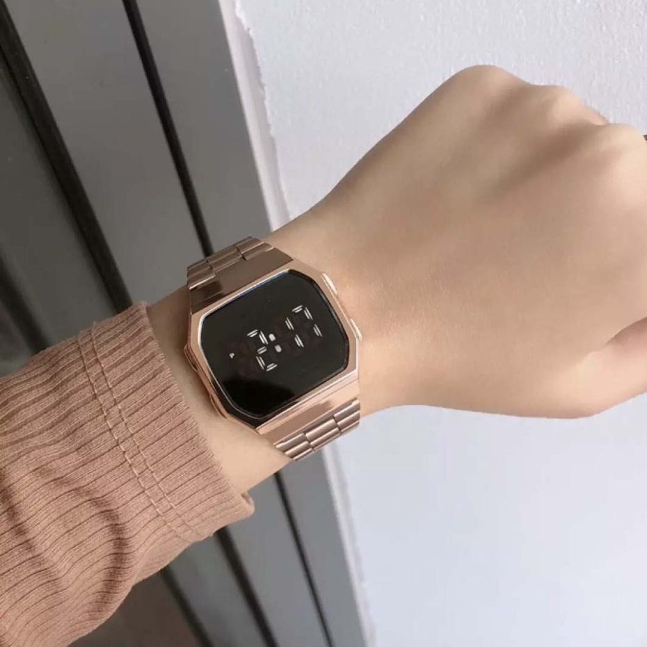 Đồng hồ điện tử nam nữ CU873 tráng gương led cảm ứng cao cấp, dây thép sang trọng cho giới trẻ | BigBuy360 - bigbuy360.vn