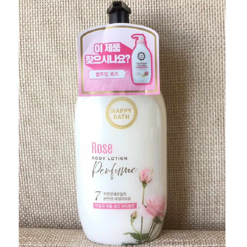 [ Chính Hãng ] Sữa Dưỡng Thể Toàn Thân Happy Bath Hàn Quốc, Chai 450ml, Giúp Da Sáng Mịn Màng, Lưu Hương Thơm Quyến Rũ