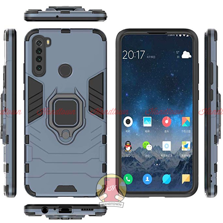 Ốp Lưng Cho Xiaomi Redmi Note 8 / Redmi Note 8 Pro  IRON MAN - IRING Nhựa PC Cứng Viền Dẻo Chống Sốc