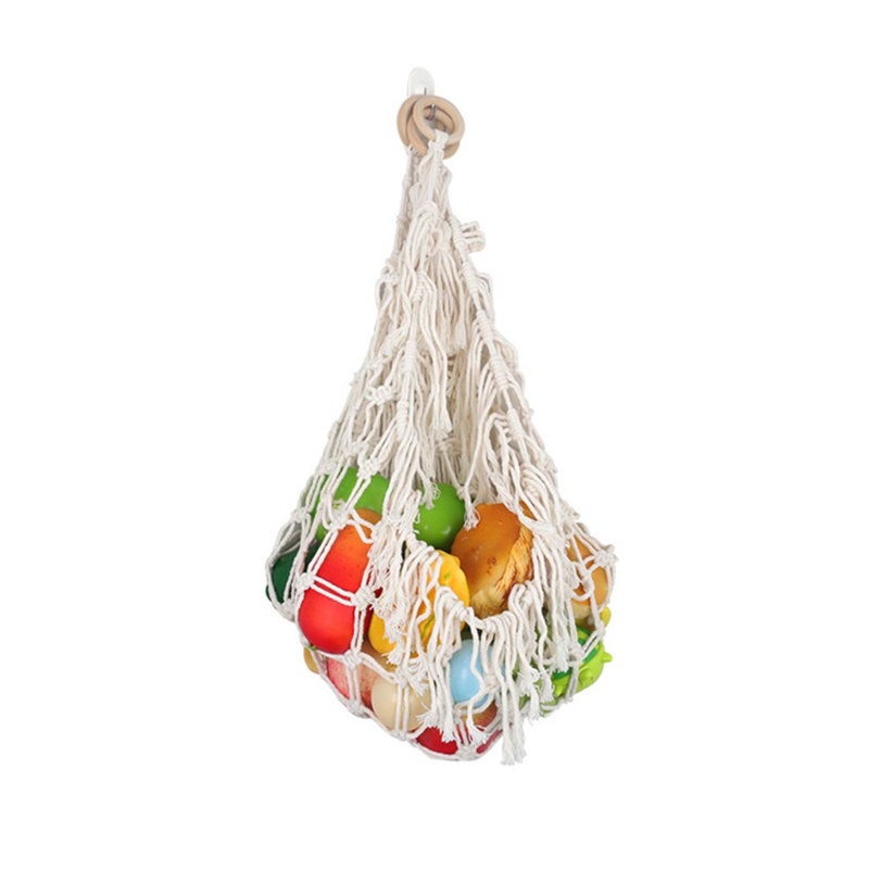 Haha Macrame Treo Lưới Đựng Đồ Chơi / Trái Cây / Đồ Dùng Cho Bé Tiết Kiệm Không Gian