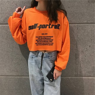 🍊 ÁO CROPTOP SALF-PORTRAIT (ORANGE) 🍊