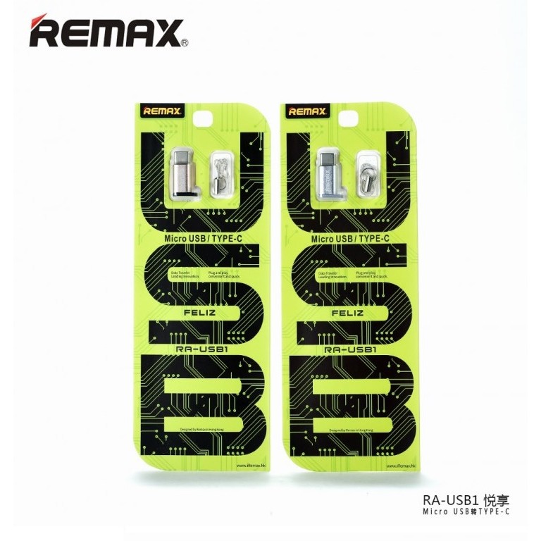 Remax Đầu Chuyển Đổi Otg Micro Usb Sang Type C Ra-Usb1 Ori