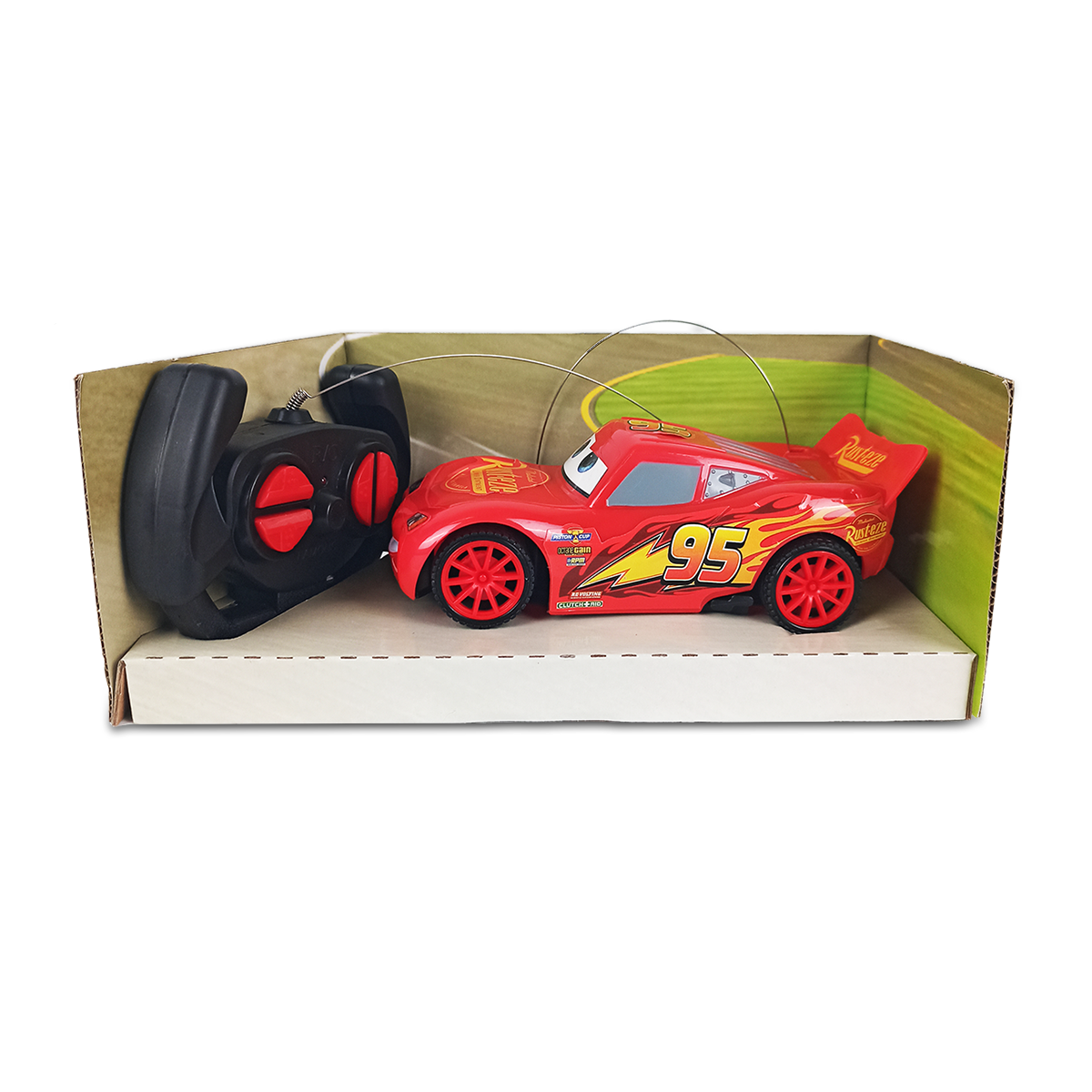 Ô tô đồ chơi điều khiển từ xa mô hình xe đua Disney Cars Lightning McQueen màu đỏ chạy pin cho bé trai