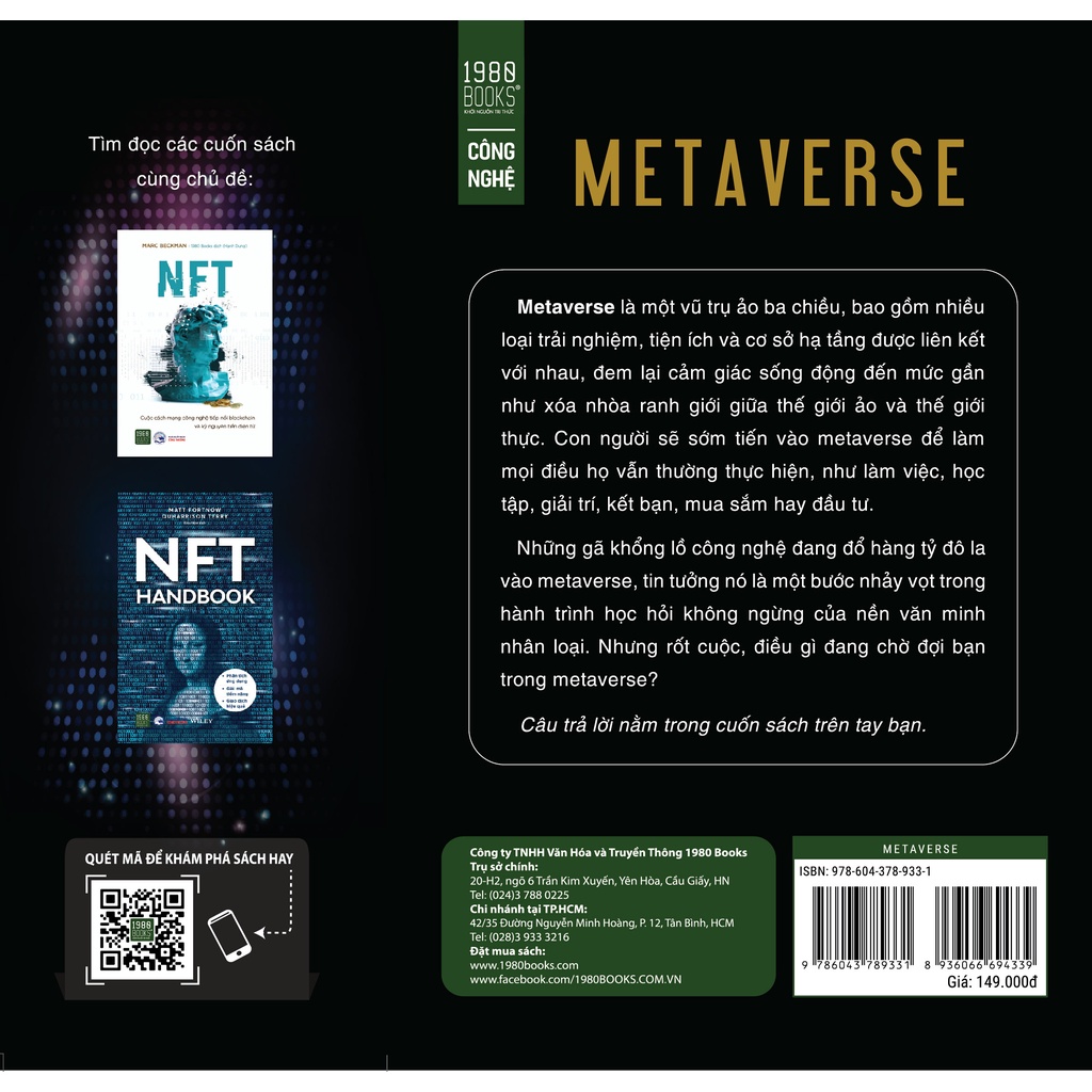 Sách Metarvese - Cuộc Cách Mạng Tiếp Nối Blocchain, Nft Và Tiền Điện Tử
