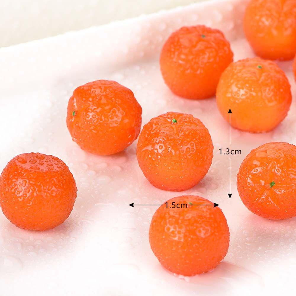 Set 10 Trái Cam Nhựa Dùng Để Trang Trí Nhà Búp Bê