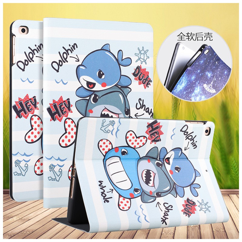 Ốp iPad, Bao Da iPad Hình cá mập chibi