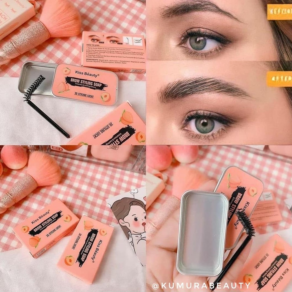 (hàng Mới Về) Xà Phòng Tạo Kiểu Lông Mày Kiss Beauty 10gr | BigBuy360 - bigbuy360.vn